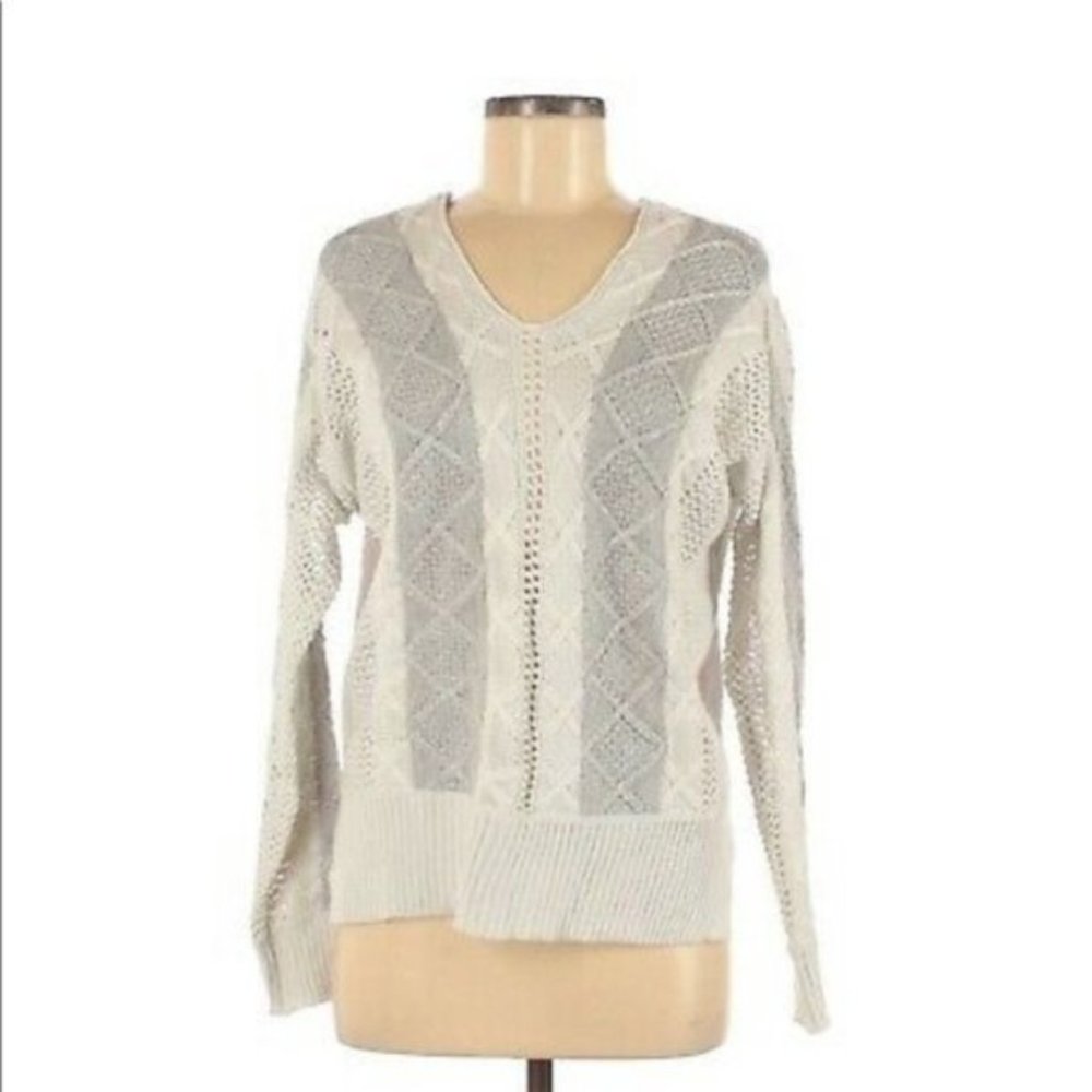 Anthropologie Paper Crane Crane Knit Sweater Small